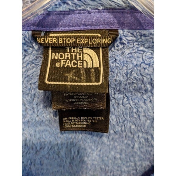 The North Face Jacket Adult XS Blue Fleece Full Zip Mock‎ Neck Womens - Picture 3 of 5